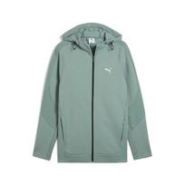 Puma Hooded Logo Quick-Dry Long Sleeve Jacket Men Jacket Green 687586-30 S gray