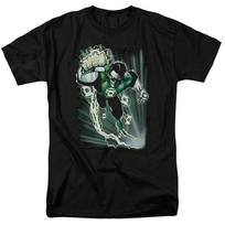 Green Lantern Emerald Energy Mens T Shirt Black L gray