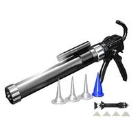Silikoninės ir akrilinės švirkštų dozatorių kasetės pistoletai 600ml sandariklio aplikatorius įvairioms aplinkoms 1 black