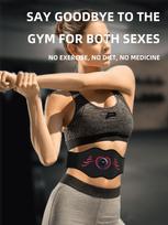 Smart ABS Trainer Abdominal Toning Belt for Waist Training Fitness Massage Muscle Toner Body Belly Workout juoda
