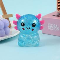 Toys Toys Kids  Childrens Axolotl Stress Balls Squishy Sensory Fidget Stress Relief Malt Sugar Ball Cute Animal Squeeze for Birthday Gift Present blue