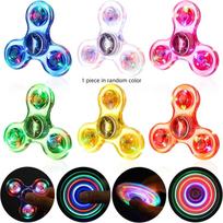 LED Light up Fidget Spinner Kids Easter Basket Stuffer Easter Gift Party Favor Random Color blue