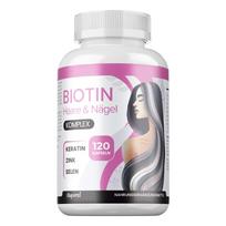 Buporai Biotin Complex dietary supplement supports healthy hair and nail growth, designed to improve hair quality and reduce nail breakage. 120
