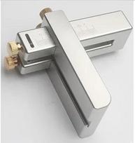 Belt Cutter Aluminum Alloy Sandblasting Oxidation Mini Belt Cutter Manual Tanning Leather Tool Cutting Strip gray