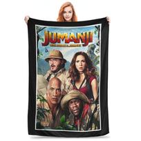 Jumanji Blankets Soft Warm Flannel Throw Blanket Bedding for Bed Living room Picnic Travel Home Sofa Size: 75*100cm, Weight: 230 GSM