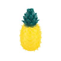 Squeaky Dog Toy Shape Freezable TPR Rubber Toy for one size geltona