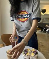 DICKIES Tree Logo Ringer T-Shirt Gray Gray/M gray