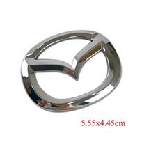 Plastikinis automobilio priekinės bagažinės emblema Mazda 6 Mazda6 Vairo emblema 3D kėbulo keičiama lipdukas Galinės uodegos apdailos dekoracija zmdpw44 gray
