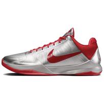 Nike x Caitlin Clark Zoom Kobe 5 Basketball Shoes Unisex Silver Red IV2712-001 38 raudona