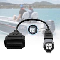 OBD2 Adapter for Yamaha Outboard 3 Pin to OBD 16 Pin Diagnostic Cable | Fit for Yamaha Jet Boat/Motorboat 3pin Connector,Compatible with YDS white
