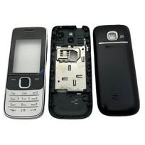 Full Phone Housing Cover Case English Keypad For Nokia 2730 2730c raudona