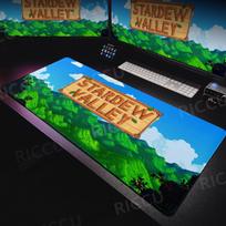 Large PC Gaming Mouse Pad S-stardew Valley Soft Mousepads Keyboard Mat XXL Table Carpet Computer Accessories Desk Pads for Gifts 30x60cm blue