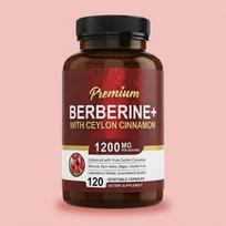 Premium Berberine+ with Ceylon Cinnamon 1200mg – 120 Vegan Capsules 1pack
