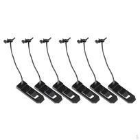 6Pcs Surfing Fin Buckle Water Sports Accessaries black