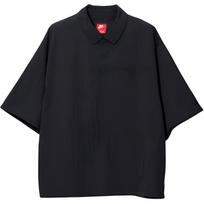 Nike Tech Sun Protection Water-Resistant Woven Loose Fit UV Protection Short Sleeve Polo Shirt Men Polo Shirts Coal-Black FZ0705-060 L black
