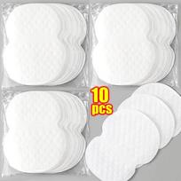 10/300Pcs Disposable Underarm Armpit Sweat Pads Sweat-absorbing Patch Summer Deodorants Non-woven Pads Breathable Ultra-thin 10PCS white