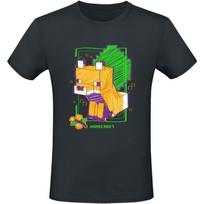 Minecraft Drawn Fox Unisex T-Shirt Black Fan Merch, Gaming S įvairiaspalvis