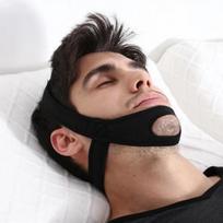 Men's Anti Snoring Strap Black Diving Material Open Mouth Breathing Corrector Sweat Prevention For Better Sleep juoda