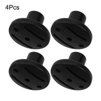 Anti-Rust Material Puncture Proof Cap Tent Pole Cap 4pcs black