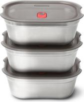 Black+Blum Pietų dėžutės Black+Blum 600 ml iš nerūdijančio plieno, 3 vnt.