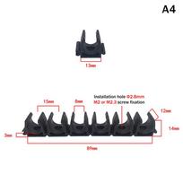 Pneumatic Tube Air Hose Fixing Clamp 6 Way 4/6/8/10/12/14/16/18/20Mm Water Pipe Holder Gas Compressor Tubing Diversion Flow Clip For 8mm OD Hose black
