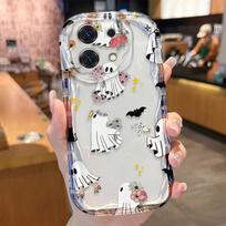 Halloween Wave Case for Xiaomi Redmi Note 13 12 11 Pro Plus 4G 5G 13C 12C Turbo 12S 11S 10 9 11A 9C Silicone Back Cover Funda Redmi Note 13 5G white