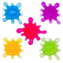 Schylling Needoh Splash Ball Sensory Fidget Cube Stress Relief Squishy Cube Antianxiety Squeeze Object For Focus Adhd Population red