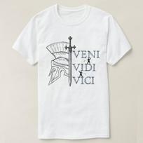 Veni Vici Vidi Roman Empire SPQR Roman Legion TShirt 100 Cotton ONeck Short Sleeve Summer Casual Mens Tshirt Streetwear S juoda