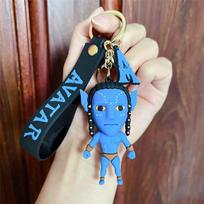 Avatar 2 Jake Sully Neytiri Pvc Keychains Figures Bag Pendant Xmas Gift Brown Hair Men beige