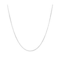 Unisex Necklace Stainless Copper Lobster Clip Hollow Out Chain Solid Color Luster Punk Hip Hop Polished Birthday Gift 20Inch white