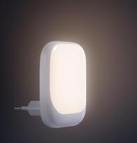 Fuj:tech Compact Lumina night light with dimmer switch, 2-pack, white (925051)