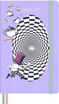 Moleskine 2026 July 18 Alice in Wonderland Mad Hatter Weekly Large Size x DHAL18WN3Y27 Planner, Start, Months, Planner, (13cm 21cm), Hardcover, white