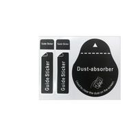 Wet Dry Cleaning Wipes Cellphone Tablet Screen Dust Absorber LCD Guide Protector De-dust Sticker for Camera Lens Glass black