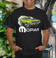 Men's and Women's T-shirts Mopar Plymouth Cuda Burnout T-Shirt XXXXL brown