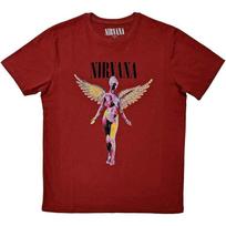Nirvana In Utero T-Shirt Red New L brown