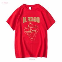 Dr Feelgood Marškinėliai Punk Rock Bangos Grupė Įprasti Juodi JK Vintažiniai Išskalbti Atsitiktiniai Viršutiniai Drabužiai Kasdieniam Dėvėjimui Minkšti Stilingi Vyriški Mada S red