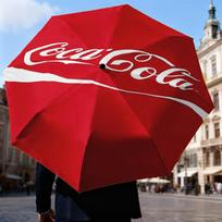 Coca Umbrella Folding umbrella, automatic umbrella 8-Frame for Travel, camping Use Gift for Halloween Christmas