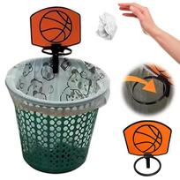 Wall-Mounted Basketball Hoop Miniature 3D Printed Plastic Basketball System Suitable Waste Disposal Hoop Model onesize gray