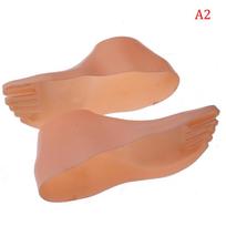 1 pora moteriškų pėdų manekeno modelis, skirtas pėdų strypų stiliaus sandalinėms batų kojinėms A2 beige