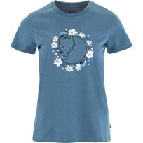 FJALLRAVEN Women'S Fjäll Blomster Fox Short Sleeve T-Shirt (14600275) Soft Jade/L gray