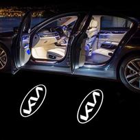 Raktų pakabukas LED Projektorius Automobilio Durims HD Sveikinimo Lempa Daugumai Transporto Priemonių Skirta KIA Picanto Rio 3 Ceed Sportage Cerato SoulSorentoK5 drlqc11 gray
