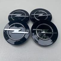 4 vnt. 58/64 mm automobilio ratlankio dangtelis, ratlankio centrinio dangtelio ženklelis Opel Astra H G J Insignia Mokka Zafira Corsa Vectra C D Antara gray