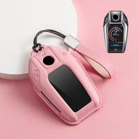 Odinis automobilio rakto dėklas LCD išmaniojo nuotolinio valdymo pultelio dangtelis LED ekrano korpusas raktų pakabukas BMW G11 G12 G30 G31 G01 G02 5 7 serijai X5 X7 M5 M8 M760Li black