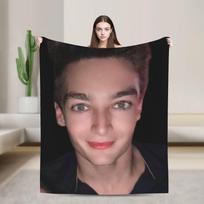 George Russell  Driver Tag Blankets Velvet Spring Multifunction Lightweight Throw Blanket for Bedding Bedroom Bedding Throws 75x100cm (30x40inch) gray