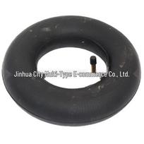 300-4 Rankinio vežimėlio padangos ir kameros komplektas - 3.00-4 Pakeičiamas pripučiamas ratas Inner Tube with Bent Valve black