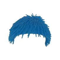Comfortable To Wear Spikey Wig Cap Portable Colorful Headgear Creative Funny Headwear  Gag Gift mėlyna