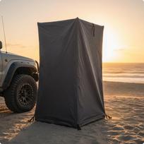 Car Shower Tent Foldable Camp Gear Rainproof for Travel, Campers juoda