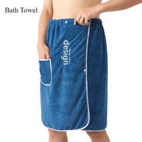 Men's Bath Towel Easy To Absorb Water Can Be Wrapped In The Home Bath Skirt Thickened Can Be Adjusted Elastic Soft Gym Spa Sauna Bathrobe
