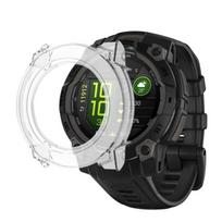 Case compatible Garmin Instinct 3 45mm - Rigid protection smartwatch transparent case tempered glass screen Phonillico® skaidri