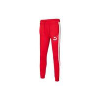 Puma Ikoniški T7 logotipiniai bėgimo kelnės su užlenktais kulkšniais Vyriški apatiniai ryškiai raudoni 531381-11 XXL red